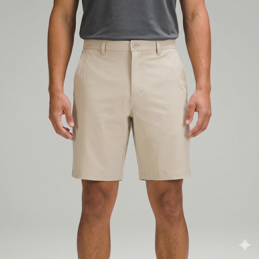 FootJoy FJ Performance Golf‎ Shorts Men's 36 Beige Khaki Flat Front Stretch EUC